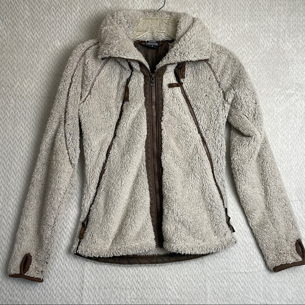Kuhl Stone Color Fleece Flight Jacket Womens Size Small.  Retails $189.00